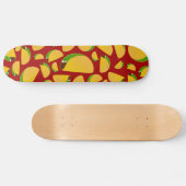 Rotes Tacomuster Skateboard (Horizontal)