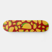 Rotes Tacomuster Skateboard (Horizontal)