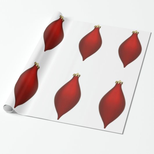 Rotes Tapezierpapier Geschenkpapier (Ungerollt)