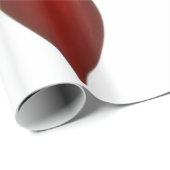 Rotes Tapezierpapier Geschenkpapier (Rolleneckpunkt)