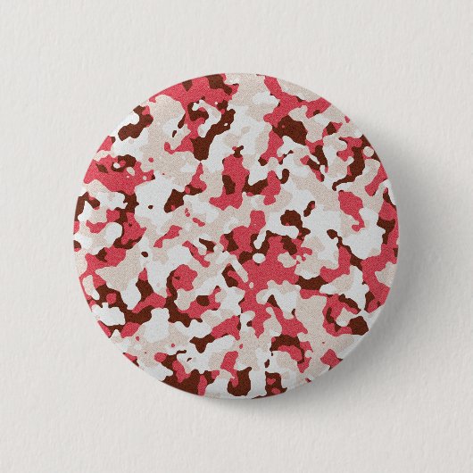 Rotes Tarnmuster Button (Vorderseite)