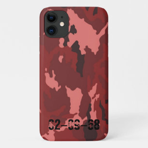 Rotes Tarnmuster Case-Mate iPhone Hülle