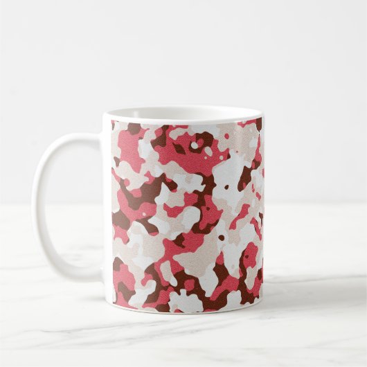 Rotes Tarnmuster Kaffeetasse (Links)