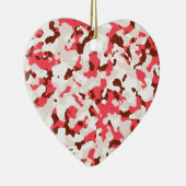 Rotes Tarnmuster Keramikornament (Rechts)
