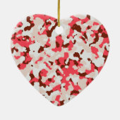 Rotes Tarnmuster Keramikornament (Hinten)