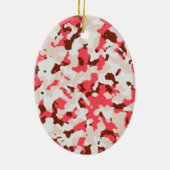 Rotes Tarnmuster Keramikornament (Hinten)