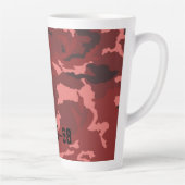 Rotes Tarnmuster Milchtasse (Rechts)