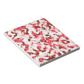 Rotes Tarnmuster Notizblock (angewinkelt)
