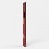 Rotes Tarnmuster Rosa-Maroon-Tarnung Case-Mate iPhone Hülle (Hinten/Rechts)