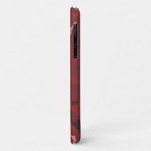 Rotes Tarnmuster Rosa-Maroon-Tarnung Case-Mate iPhone Hülle (Hinten/Links)