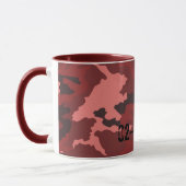 Rotes Tarnmuster Tasse (Links)