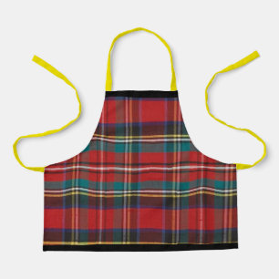 Rotes Tartan-Karo-Streifen-Kinder-Schürze Schürze