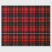 Rotes Tartan-Packpapier Geschenkpapier (Flach)