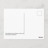 Rotes Telefon, Londoner Postkarte (Rückseite)