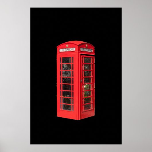ROTES TELEFONBOX POSTER (Vorne)