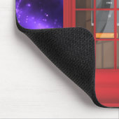 Rotes Telefonhäuschen Mousepad (Ecke)