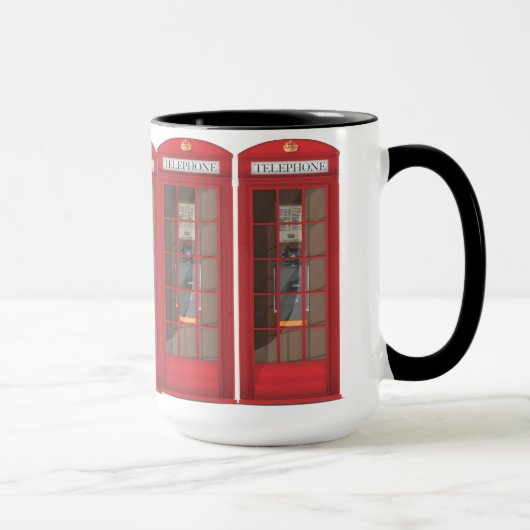 Rotes Telefonhäuschen Tasse (Rechts)