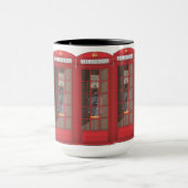 Rotes Telefonhäuschen Tasse (Zentrum)
