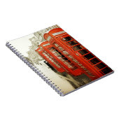Rotes Telefonzellenotizbuch Notizblock (Rechte Seite)