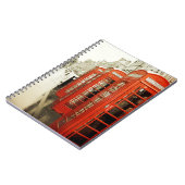 Rotes Telefonzellenotizbuch Notizblock (Linke Seite)