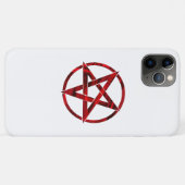 Rotes Teufel-Pentagramm Case-Mate iPhone Hülle (Rückseite (Horizontal))