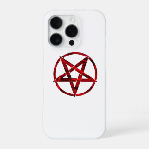 Rotes Teufel-Pentagramm iPhone 16 Pro Hülle