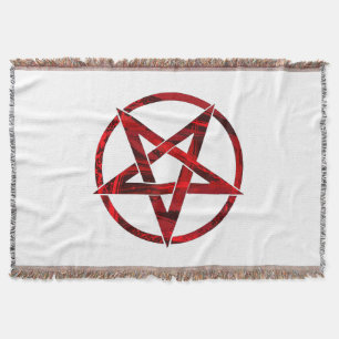 Rotes Teufels-Pentagramm Decke