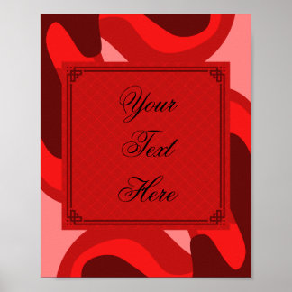 Rotes Themenplakat für Veranstaltungen Poster