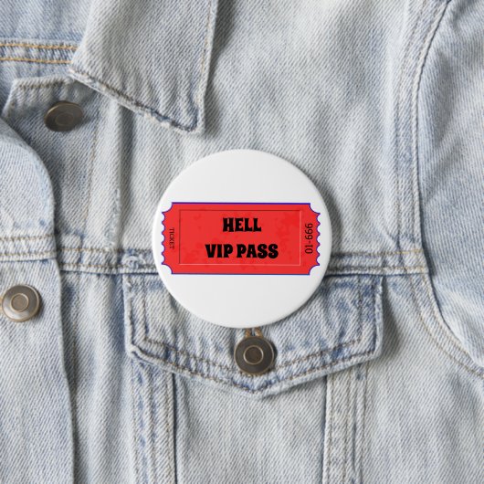 Rotes Ticket zur Hölle Button (Beispiel)