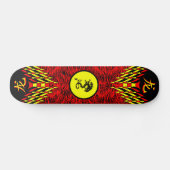 Rotes Tiger-Drache-Skateboard Skateboard (Horizontal)