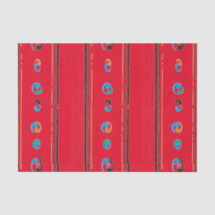 ROTES TISSUPAPIER JAPANISCH WOODBLOCK DRUCKEN SEIDENPAPIER