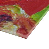 Rotes Tomate-Glasschneiden-Brett Schneidebrett (Ecke)