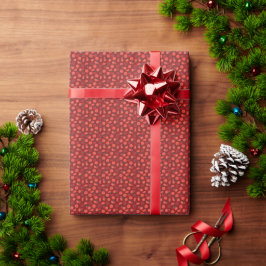 rotes Tomatenmuster Geschenkpapier