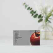 ROTES TOMATO FRISCHE OBST GEMÜSE GESUNDE JUMMIE VISITENKARTE (Stehend Vorderseite)
