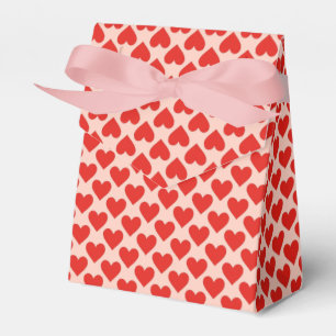 Rotes, traditionelles Herz zum Valentinstag Geschenkschachtel