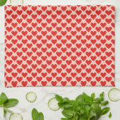 Rotes, traditionelles Herz zum Valentinstag Geschirrtuch (Gefaltet)