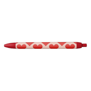 Rotes, traditionelles Herz zum Valentinstag Kugelschreiber