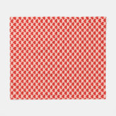 Rotes, traditionelles Valentinstag-Herz Fleecedecke (Vorderseite (Horizontal))