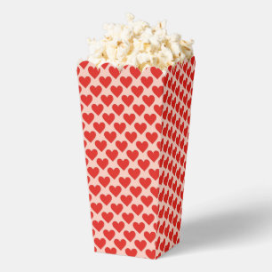 Rotes, traditionelles Valentinstag-Herz Geschenkschachtel