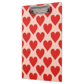 Rotes, traditionelles Valentinstag-Herz Klemmbrett (Links)