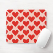 Rotes, traditionelles Valentinstag-Herz Mousepad (Mit Mouse)