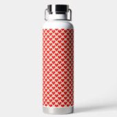 Rotes, traditionelles Valentinstag-Herz Trinkflasche (Rückseite)