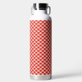 Rotes, traditionelles Valentinstag-Herz Trinkflasche (Vorderseite)