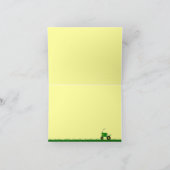 Rotes Traktor-Party danken Ihnen zu merken Dankeskarte (Innenseite)