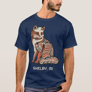 Rotes Tribal für Shelby Native American Artwork St T-Shirt