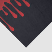 Rotes Tropfblut Tropfen Halloween-Party Seidenpapier (Ausschnitt)