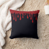 Rotes Tropfen Blut Tropfen Halloween Kissen (Decke)