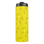 Rotes tropisches Blattlicht Thermosbecher (Vorderseite)