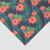 Rotes tropisches Florium für die Marine Seidenpapier (Detail)