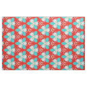 Rotes tropisches Muster Stoff (Fat Quarter (45,7 x 55,9 cm))